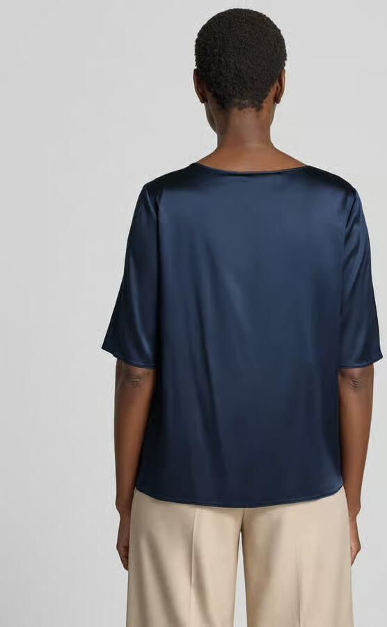 MM by Max Mara relaxed fit blouse met korte mouwen van zijdemix model 'ASTI'