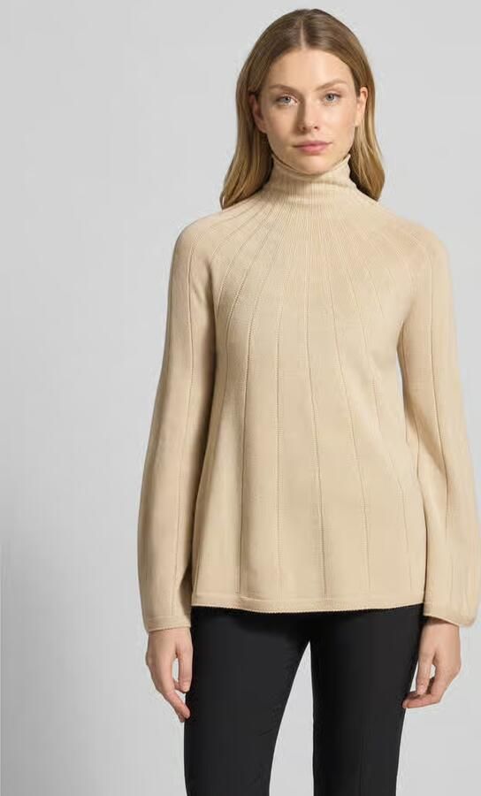 MM by Max Mara Regular fit col-pullover van zuivere scheerwol model 'GROLLA' - Foto 2