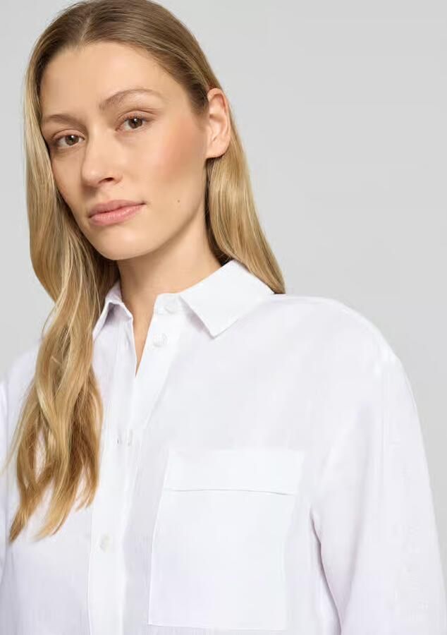 MM by Max Mara regular fit linnen blouse met borstzak model 'FILO'