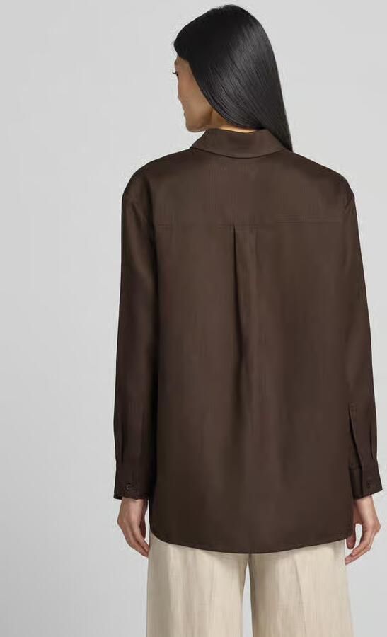 MM by Max Mara regular fit linnen blouse met borstzak model 'FILO'
