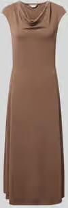MM by Max Mara regular fit midi-jurk met cascadehals model 'Vetusta'
