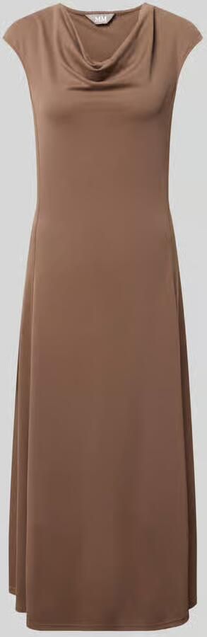 MM by Max Mara regular fit midi-jurk met cascadehals model 'Vetusta' - Foto 2