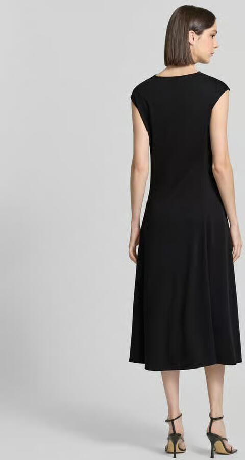 MM by Max Mara regular fit midi-jurk met cascadehals model 'Vetusta' - Foto 3
