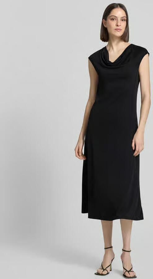MM by Max Mara regular fit midi-jurk met cascadehals model 'Vetusta' - Foto 2