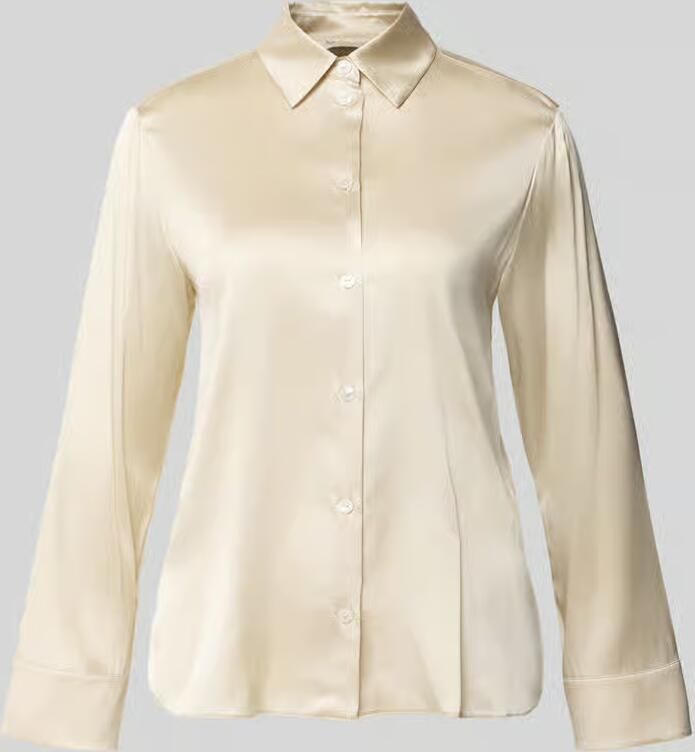 MM by Max Mara Regular fit overhemdblouse met satijnlook model 'CACAO'