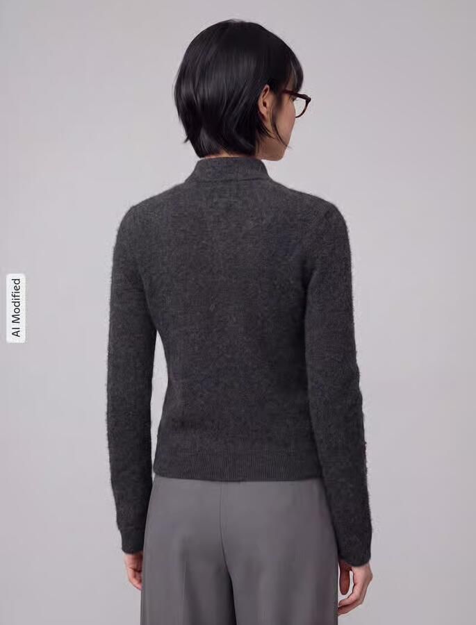 MM by Max Mara Regular fit pullover van mix van wol en kasjmier model 'CELLULA' - Foto 2