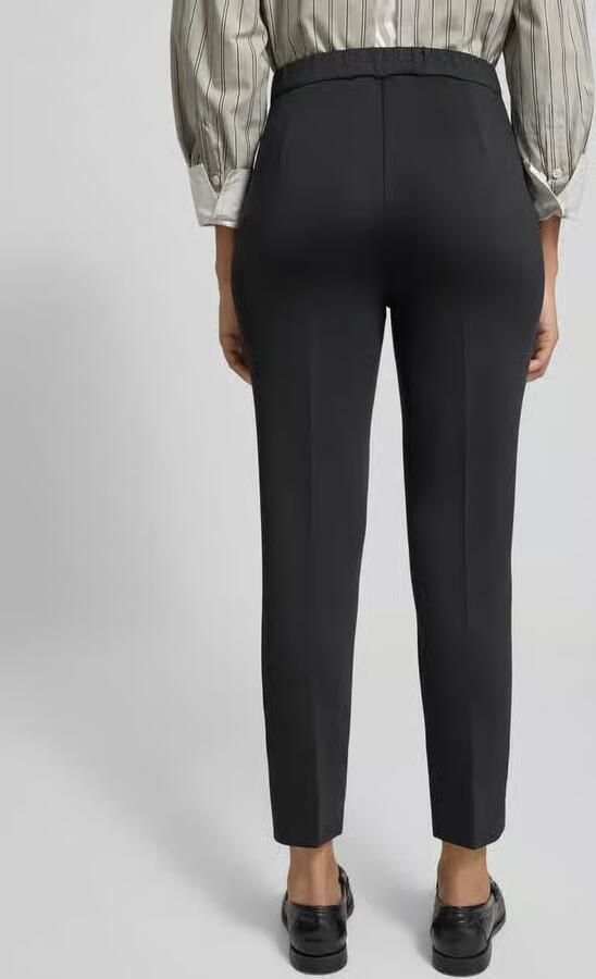 MM by Max Mara Regular fit smalle broek met elastische band model 'GERONA'