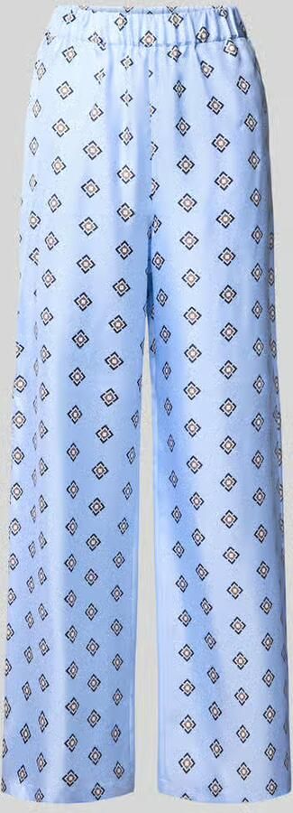 MM by Max Mara relaxe fit rechte broek van pure zijde model 'LADATTI'