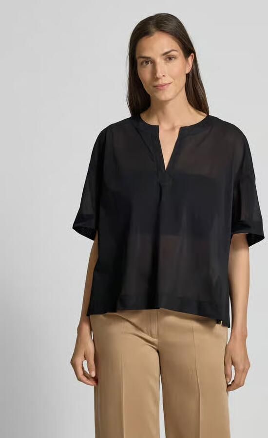 MM by Max Mara Relaxed fit blouse met tuniekkraag model 'FIDATO' - Foto 2