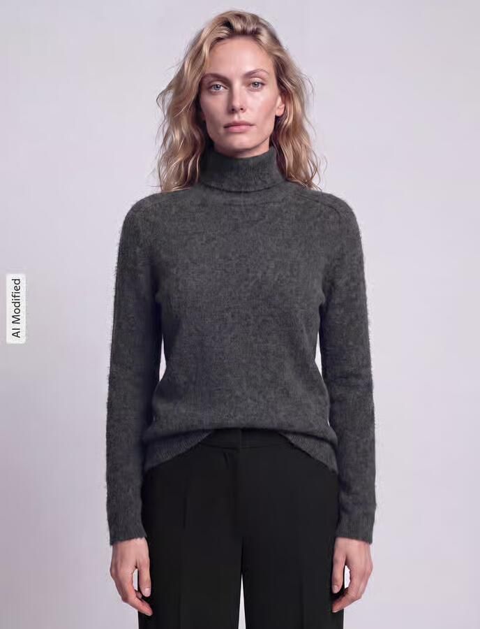 MM by Max Mara relaxed fit pullover van mix van wol en kasjmier model 'CARIOCA' - Foto 2