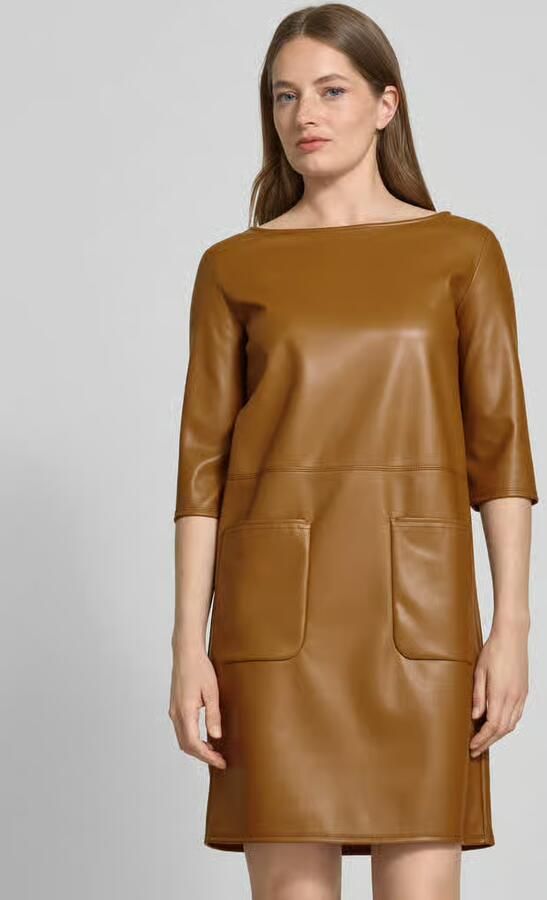 MM by Max Mara Smalle jurk in kunstleerlook - Foto 2