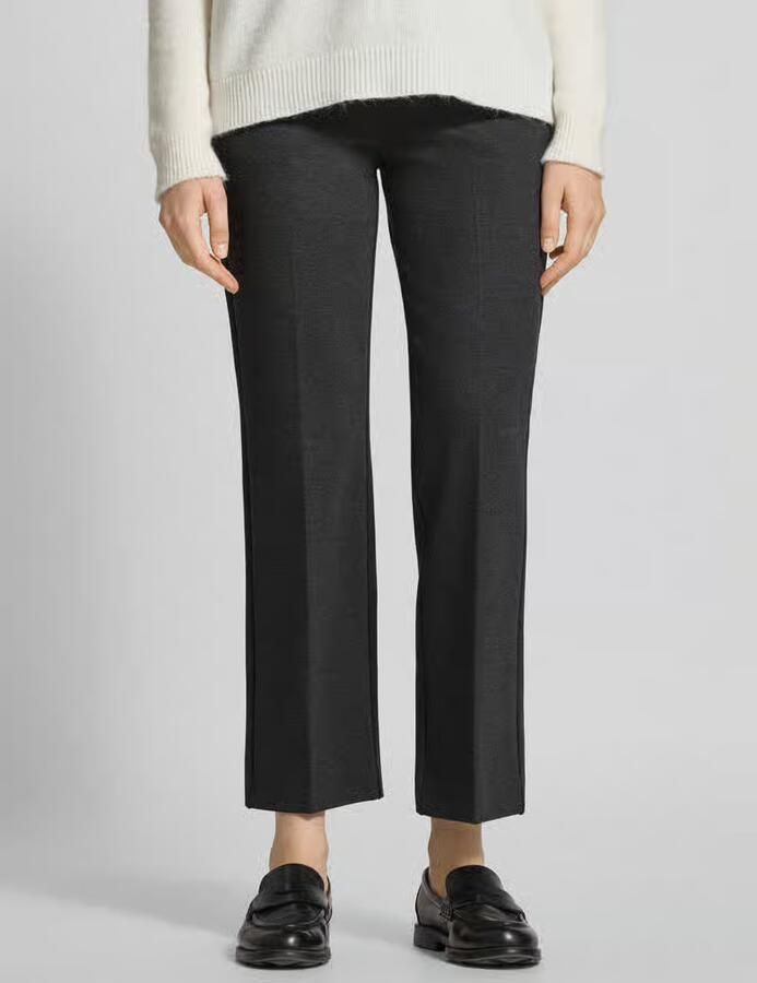 MM by Max Mara Straight leg jersey broek van viscosemix model 'JEFF' - Foto 2