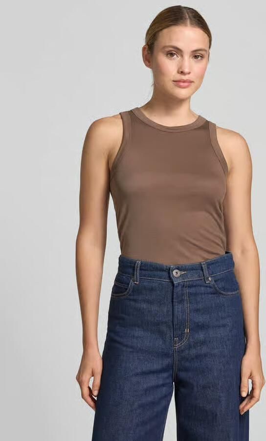 MM by Max Mara Tanktop in riblook met ronde hals - Foto 3