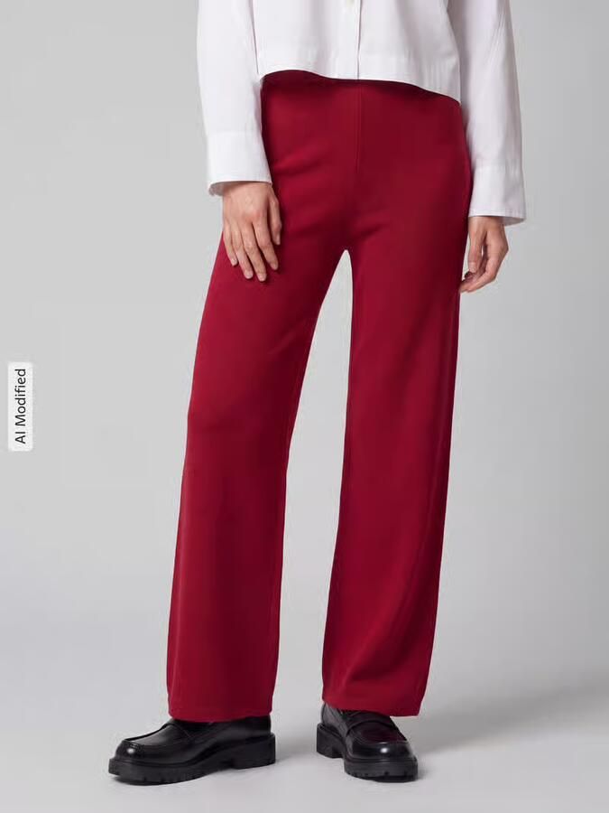 MM by Max Mara Wide leg joggingbroek van zuivere scheerwol model 'LGABARRA' - Foto 2