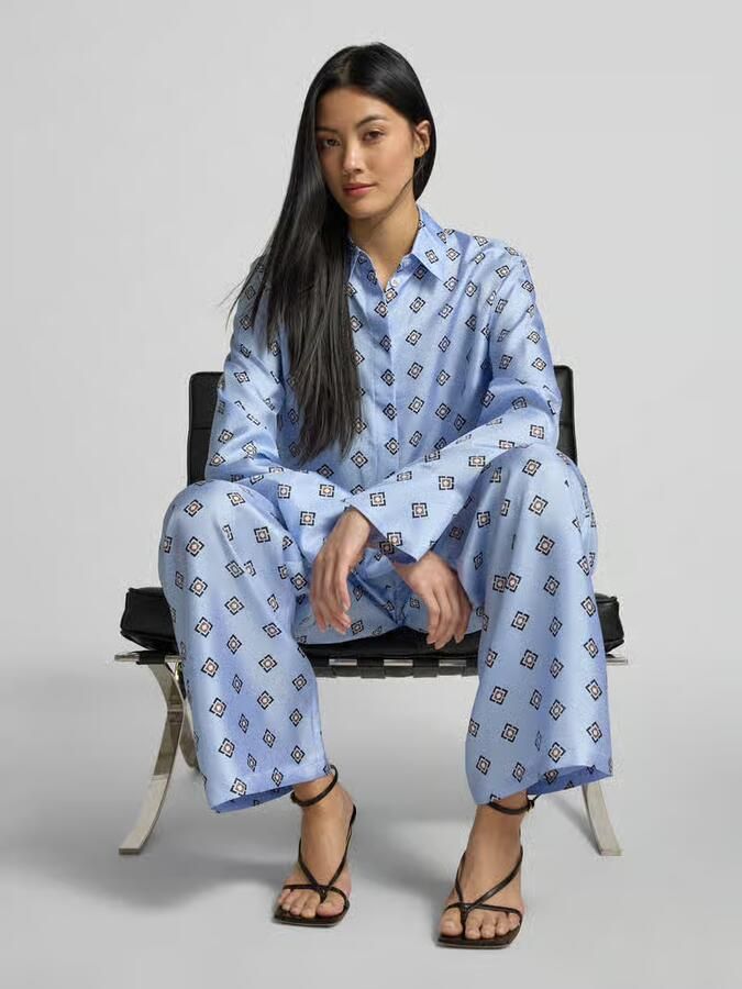 MM by Max Mara Zijden broek van pure Zijde model 'LADATTI'