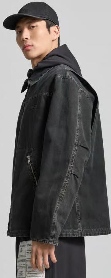 MM6 Maison Margiela Jack in Denimlook met platte kraag