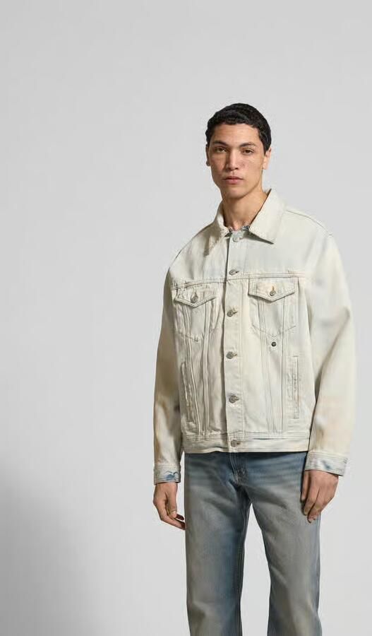 MM6 Maison Margiela Jeansjack met platte kraag - Foto 3