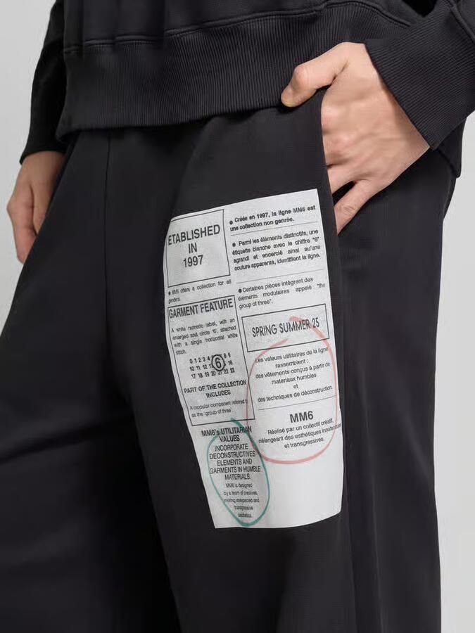 MM6 Maison Margiela Loose fit stoffen broek met Logoprint - Foto 2