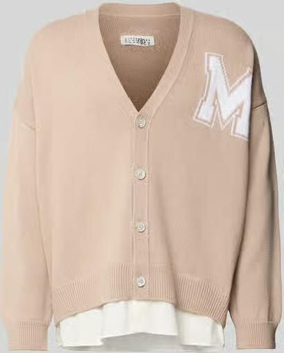 MM6 Maison Margiela oversized cardigan van scheerwolmix - Foto 2