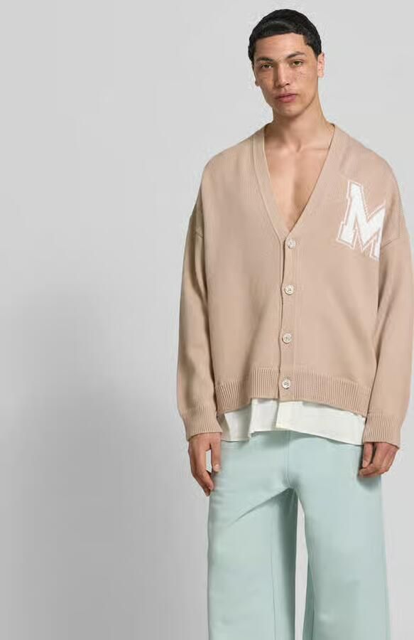 MM6 Maison Margiela oversized cardigan van scheerwolmix - Foto 3