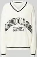 MM6 Maison Margiela Oversized pullover met V-hals