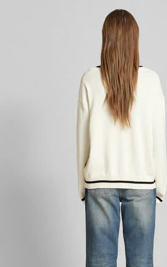 MM6 Maison Margiela Oversized pullover met V-hals - Foto 3