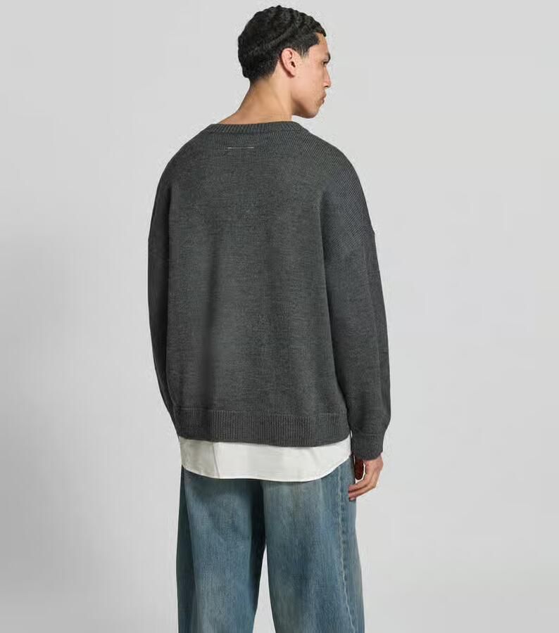 MM6 Maison Margiela oversized pullover van wolmix - Foto 2