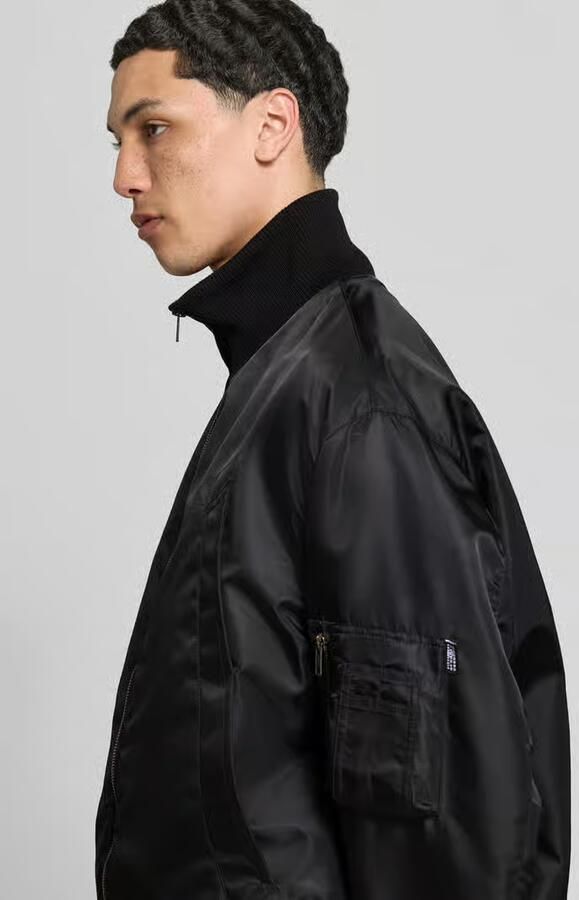 MM6 Maison Margiela regular fit bomberjack met opstaande kraag