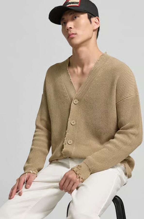 MM6 Maison Margiela Regular fit Cardigan in Used-look