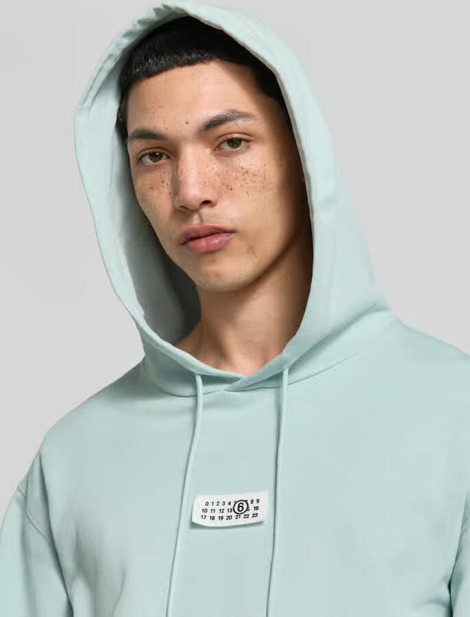 MM6 Maison Margiela Regular fit hoodie met logodetail
