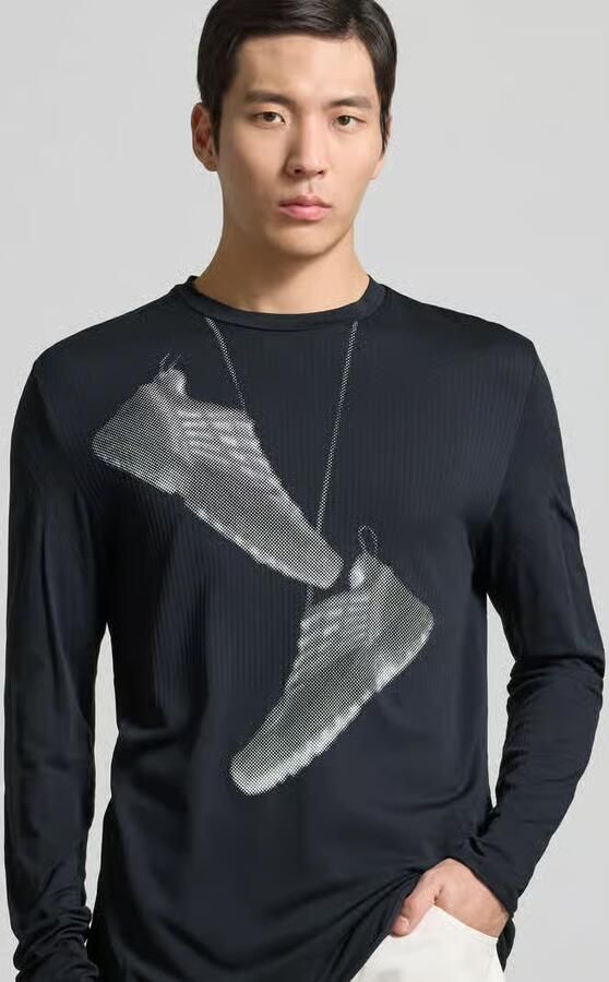 MM6 Maison Margiela Regular fit shirt met lange mouwen met motiefprint