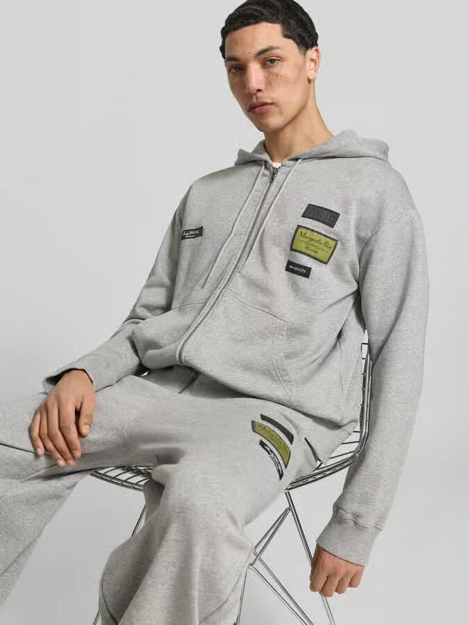 MM6 Maison Margiela regular fit sweatjack met logopatch