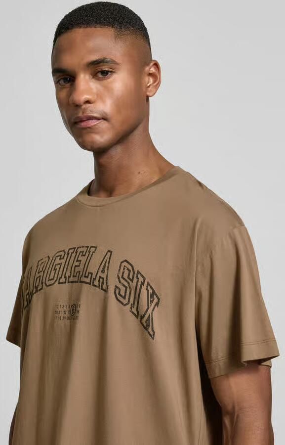 MM6 Maison Margiela Regular fit T-shirt met logoprint