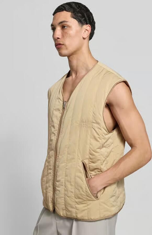 MM6 Maison Margiela relaxed fit bodywarmer in doorgestikte look