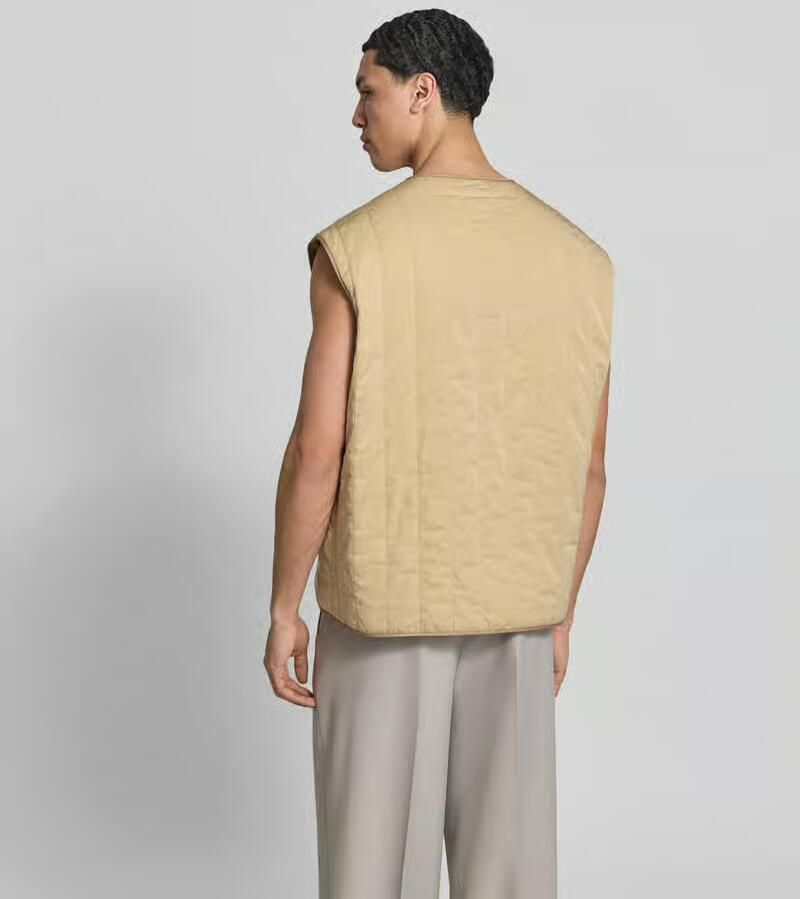 MM6 Maison Margiela relaxed fit bodywarmer met stiksel-look