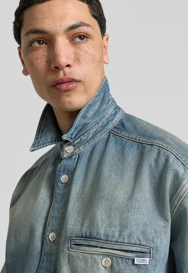 MM6 Maison Margiela relaxed fit jeanshemd van katoen