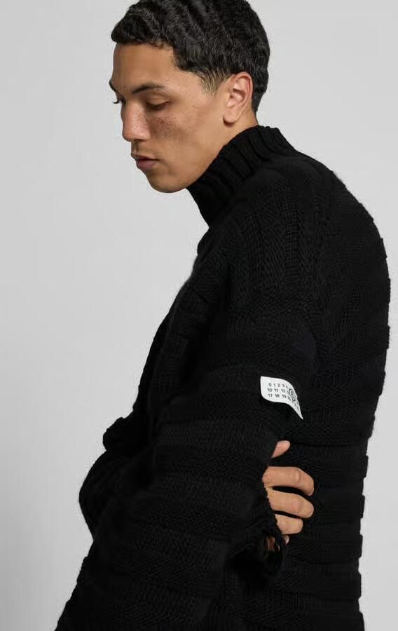 MM6 Maison Margiela Relaxed fit pullover van scheerwolmix