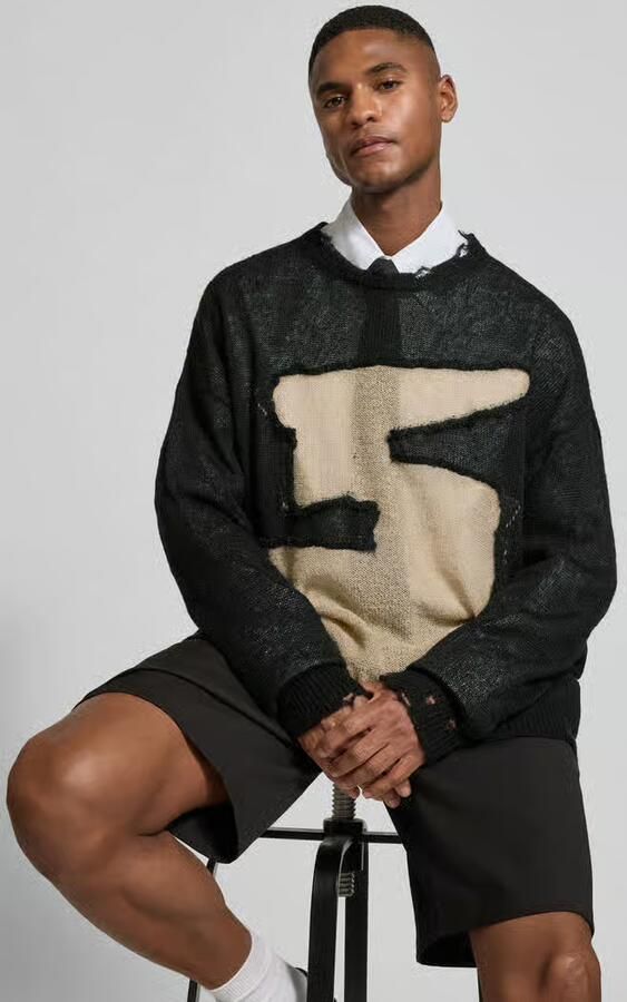 MM6 Maison Margiela Relaxed fit shirt met lange mouwen met Mohairgehalte