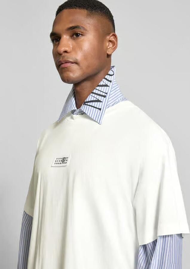 MM6 Maison Margiela Relaxed fit T-shirt met Logodetail