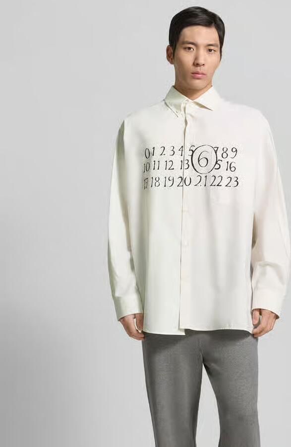MM6 Maison Margiela Relaxed fit Vrijetijdsoverhemd met Borstzak - Foto 2
