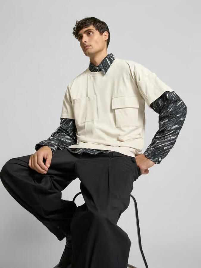 MM6 Maison Margiela T-shirt met klepzak