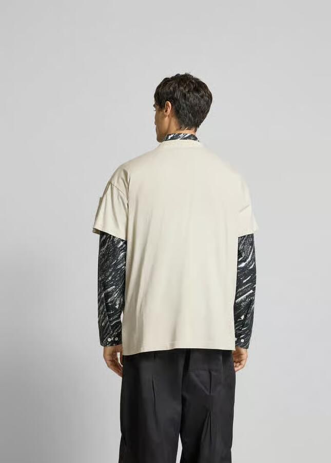 MM6 Maison Margiela T-shirt met klepzak - Foto 3