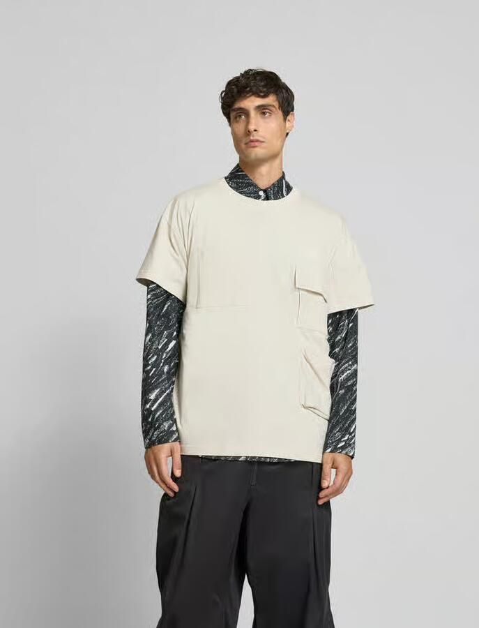 MM6 Maison Margiela T-shirt met klepzak - Foto 2