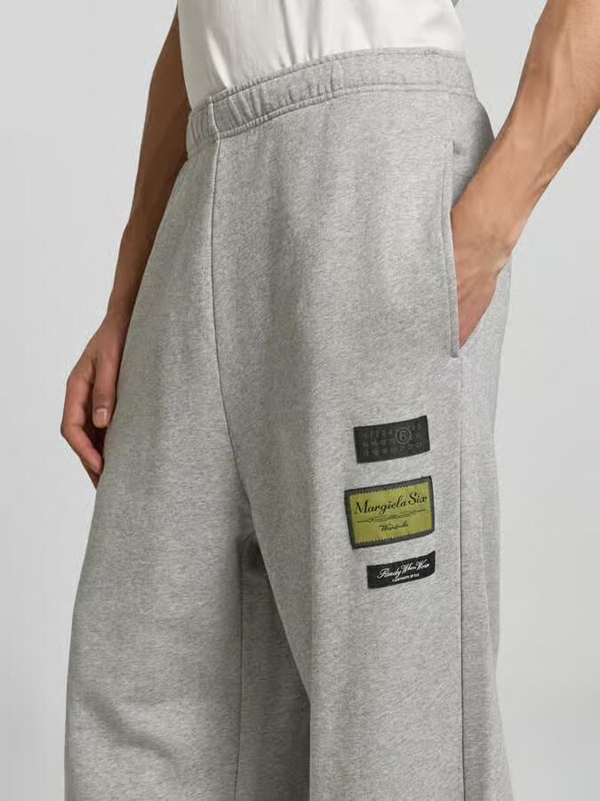 MM6 Maison Margiela wide fit sweatpants met logopatch