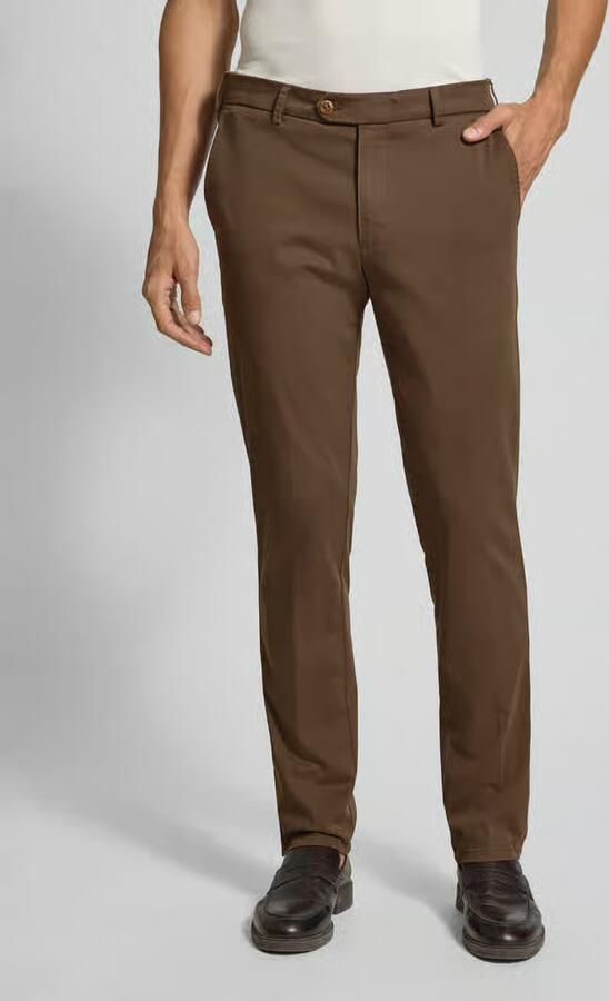 MMX Regular fit chino van katoenmix model 'Lupus' - Foto 4