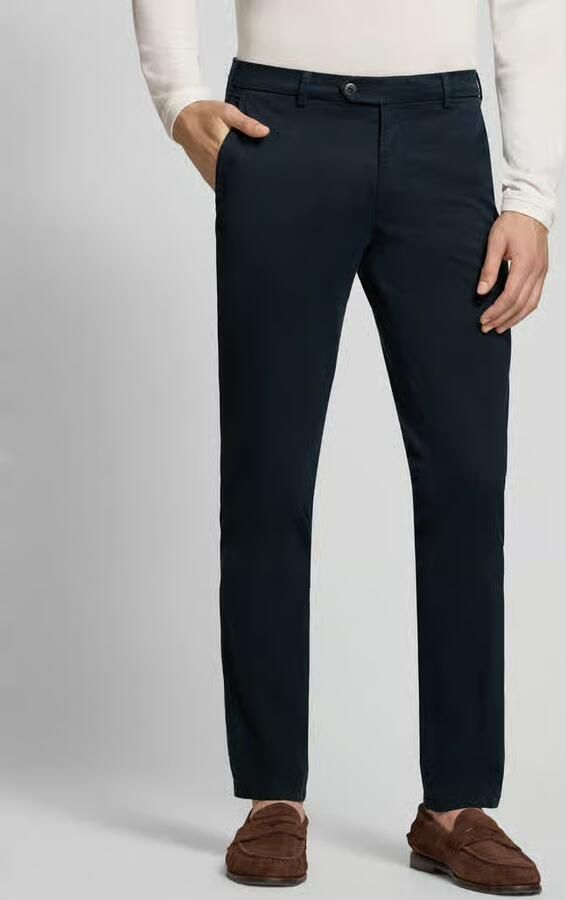 MMX Regular fit chino van katoenmix model 'Lupus' - Foto 4