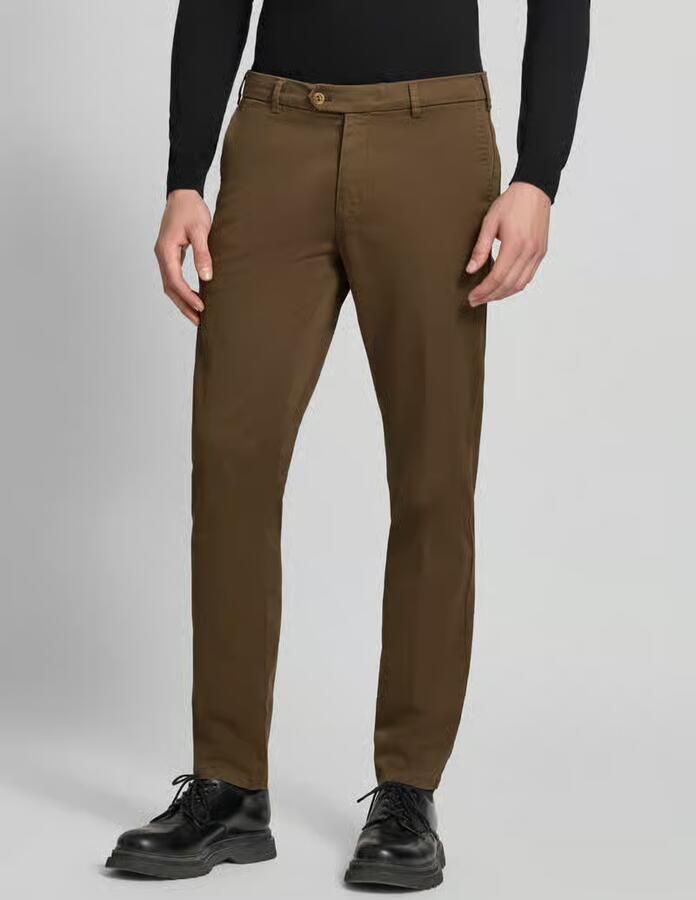 MMX Regular fit chino van katoenmix model 'Lupus' - Foto 2