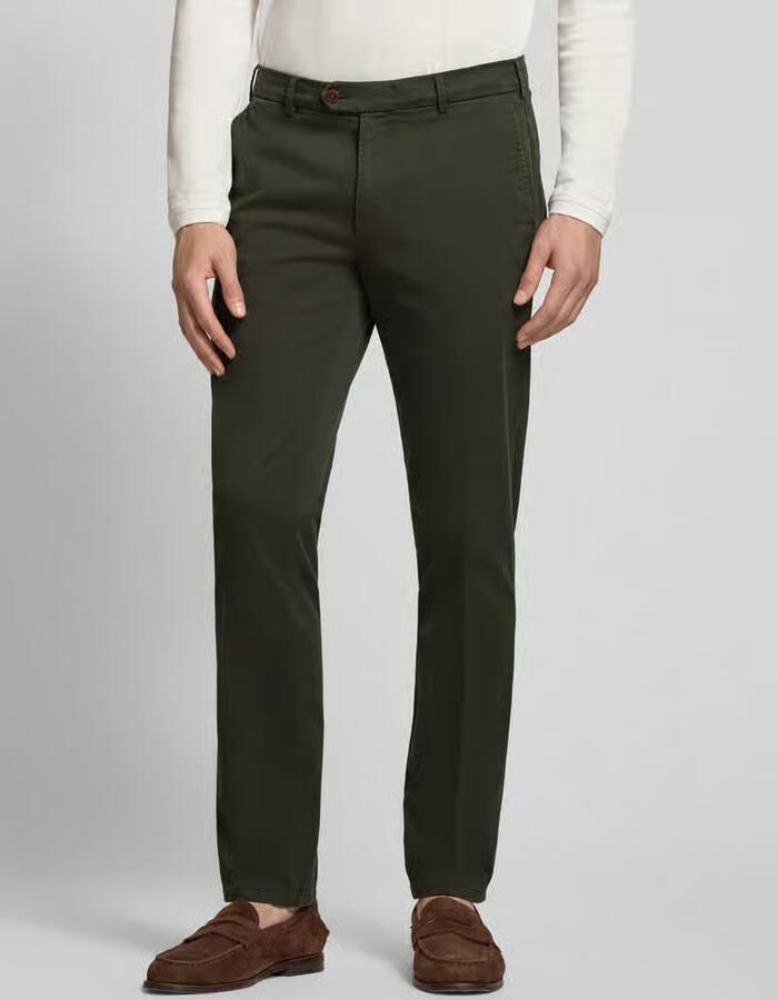 MMX Regular fit chino van katoenmix model 'Lupus' - Foto 3