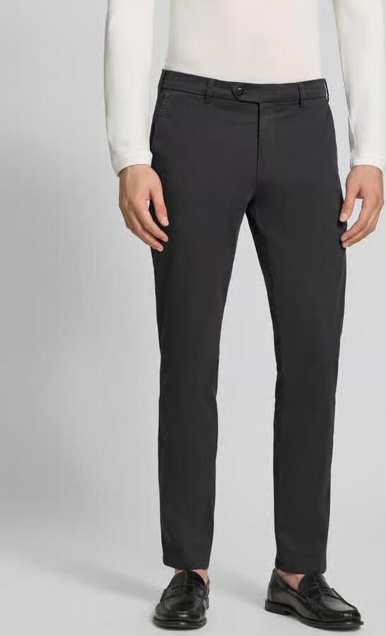 MMX Regular fit chino van katoenmix model 'Lupus' - Foto 3