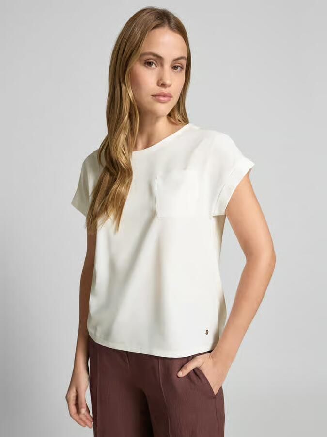 Monari Blouseshirt met verlengde rug en borstzak